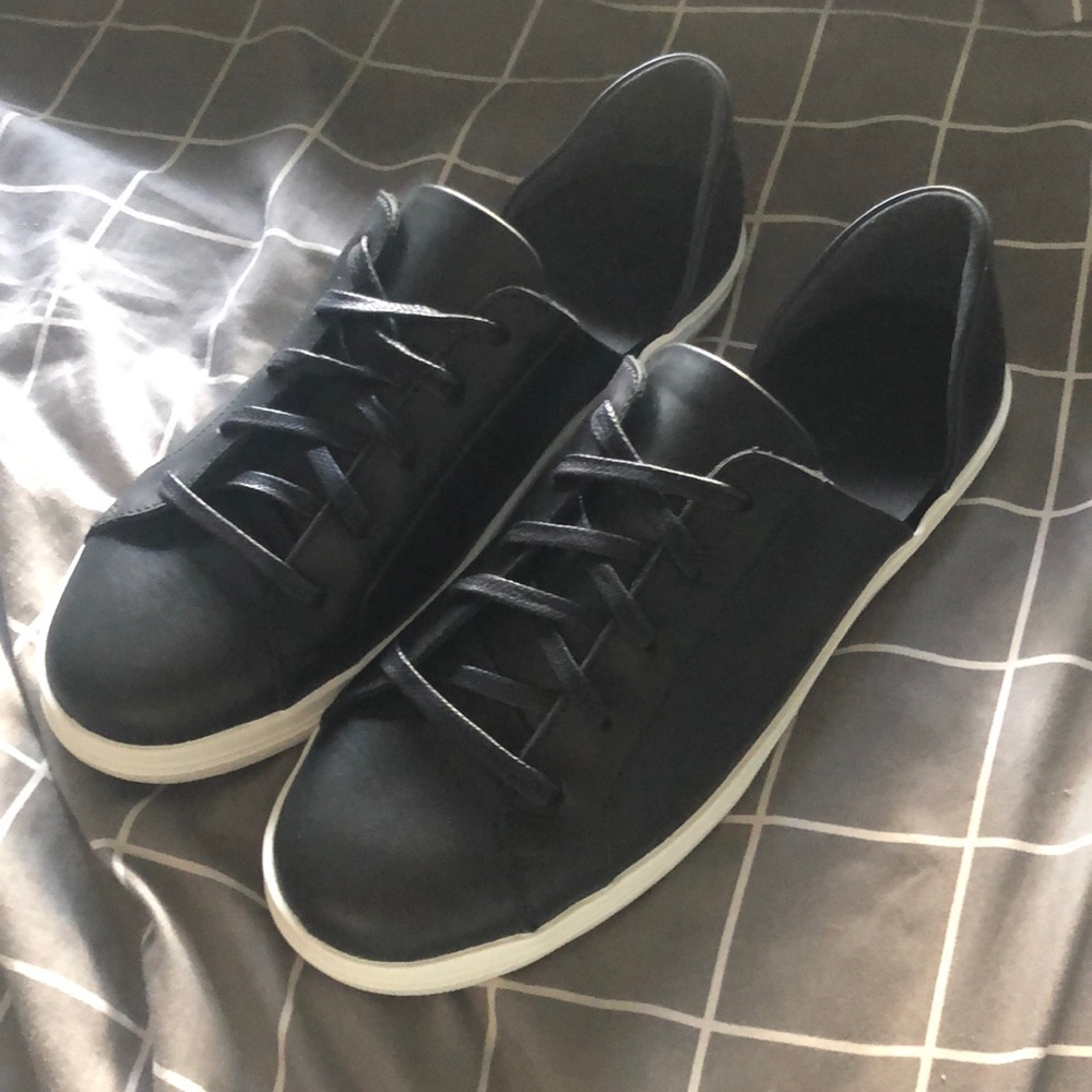 NWT Freda Salvador Eda d'Orsay sneaker black calf size 7